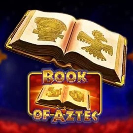 Logo of Book of Aztec from Amatic Industries at Vegazone Casino
