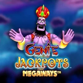 Logo of Genie Jackpots Megaways from Blueprint Gaming at Vegazone Casino