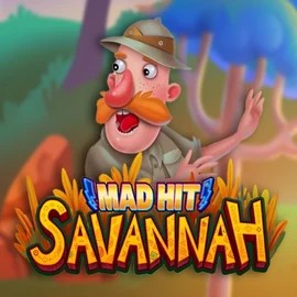 Mad Hit Savannah online game logo by RubyPlay on vegazonecasino.eu.com